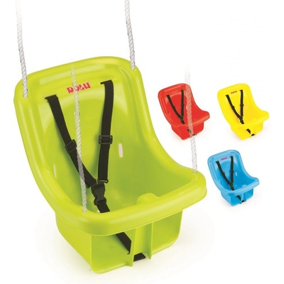 Dolu velká houpačka s bezp. pásem červená