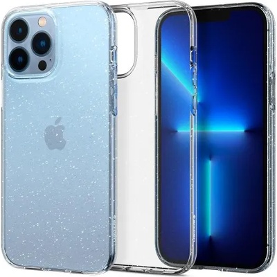 Apple Силиконов калъф кейс Spigen Liquid Crystal Glitter за iPhone 13 Pro Max, прозрачен