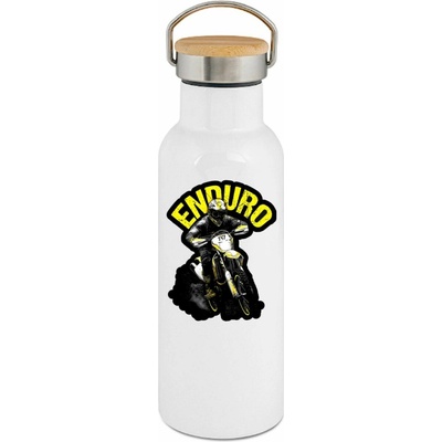 123TRIKO termoska ENDURO, žlutý text 500 ml