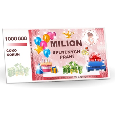 Selllot Hořká 60% Bankovka Milion splněných přání 175 g