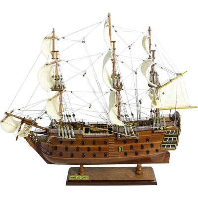 SEA Club Válečná loď - HMS Victory, dřevo/kov, 49x16,5x44cm - VYSOKÁ kvalita 5420