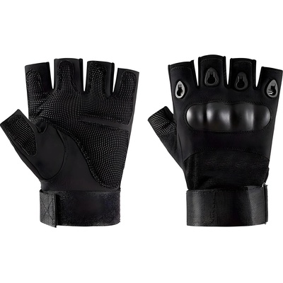 HARAHU Мъжки безпръстови ръкавици su-37695 - Черна kp37695 (su-37695)