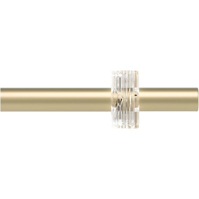 Umbra Матово златист стоманен разширяем прът за завеси 107 - 305 cm Flute - Umbra (1023440-240)
