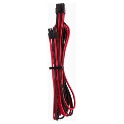 Corsair Premium červeno-čierna (2ks) / textilné opletenie / dĺžka 750mm CP-8920240