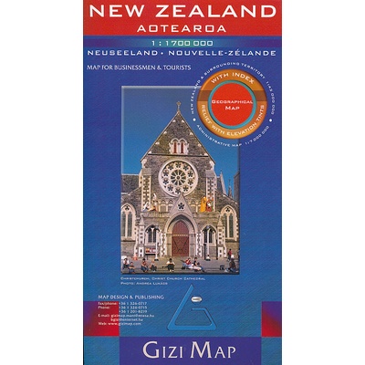 Zealand Aotearoa Geographical Map
