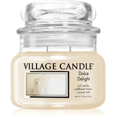 Village Candle Dolce Delight ароматна свещ (Glass Lid) 262 гр