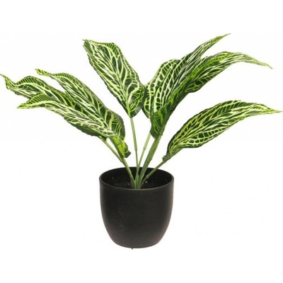 Umělá aglaonema Sunshine, v květináči, zelená, výška 30 cm