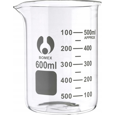 Kádinka nízká bez ucha sklo 600 ml