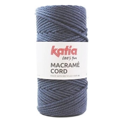 MACRAME CORD 4mm Katia Farby MACRAME CORD: 106 tmavá modrá