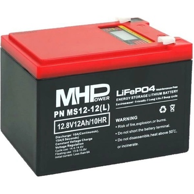 MHPower LiFePO4 12V 12Ah F2 6,3mm MS12-12 L