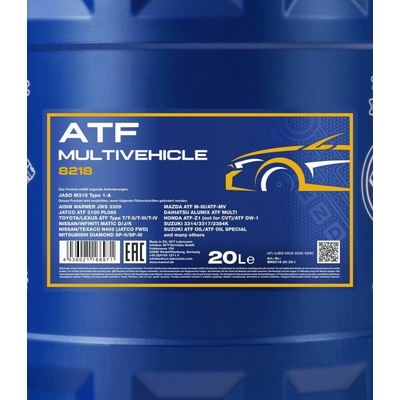 Mannol ATF Multivehicle JWS3309 20 l