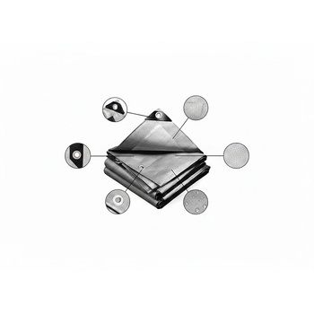 Bradas Сребрист брезент 10x20 м 260 г/м2 (PL26010/20)