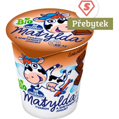 Milko Matylda Bio Tvaroh a smetanový jogurt čokoláda 125 g – Zboží Mobilmania