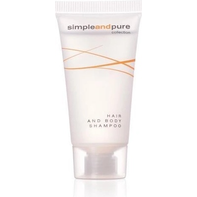 Lari hotelový vlasový a tělový šampon v tubě Simple and Pure 20 ml