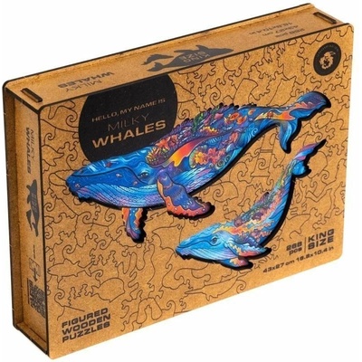UNIDRAGON Dřevěné milky whales KS 268 dílků