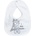 Bambino Casa Лигавник с бродерия Bambino Casa - Paris, Bianco (3358)