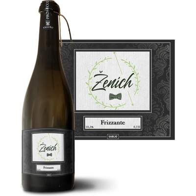 Sablio Ženích Motýlek Prosecco biele suché šumivé víno 10,5 % 0,75 l (holá fľaša)