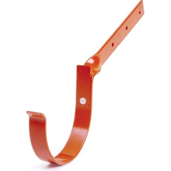 Bryza PVC Kovový držiak žľabu skrútený 125 mm tehlový