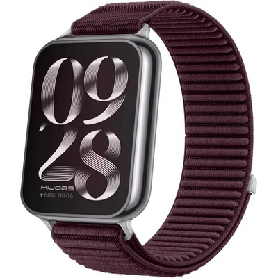 VSETKONAMOBIL 150570 NYLON HOOK AND LOOP Náhradný remienok pre Xiaomi Smart Band 10 Pro bordový