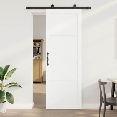 vidaXL Преплъзваща се врата ORKDAL 83 x 232 см Бяло (3445491)