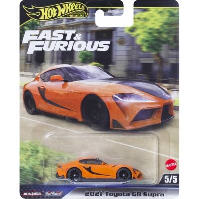 AUTO Hot Wheels FAST & FURIOUS 2021 TOYOTA GR SUPRA PREMIUM Měřítko 3+ 1:64
