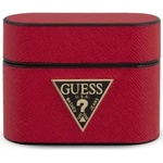 Guess Калъф Guess GUACAPVSATMLRE за AirPods Pro, червен Saffiano