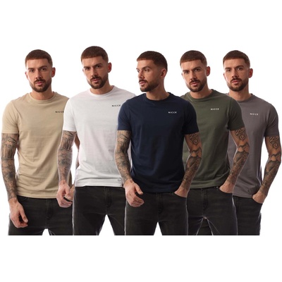 Nicce Тениска Nicce Buena 5 Pack T-Shirts - Multi colour