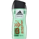 Sprchové gely Adidas 3 Active Start Men sprchový gel 250 ml