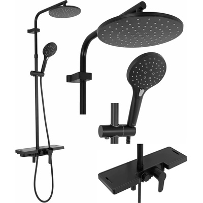 Rea Душ система REA SANTOS Black (REA-P8803)