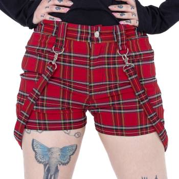 HEARTLESS дамски къси панталони heartless - echo - ЧЕРВЕН ТАРТАН - poi1416