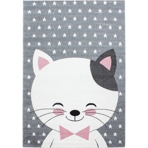 Ayyildiz Розово-сив детски килим 140x200 cm Kids - Ayyildiz Carpets (KIDS1402000550PINK)