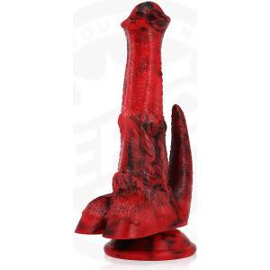  Епично дилдо, мистично и дръзко, 19, 5см. - Epic Vulcanus Night Dragon (D-243363)