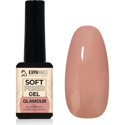 Expa nails Uv Led gel podkladová báze se skelnými vlákny Soft Fiber Glamor 11 ml