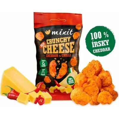 Mixit Chrumkavý syr do vrecka Írsky Cheddar s Chilli 20 g
