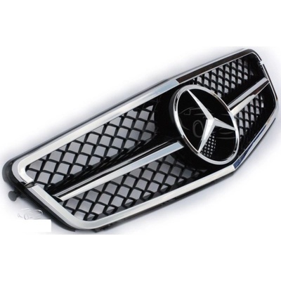 PROTEC Přední maska Mercedes W204 C63 2007-2014 černá chromová | Zboží Auto