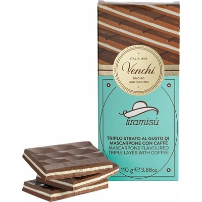 Venchi Tiramisu Horká čokoláda, kávová pasta a mascarpone 110 g