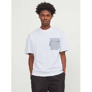 JACK & JONES Тениска jcoarch pocket tee ss crew neck ln (122516154419428)