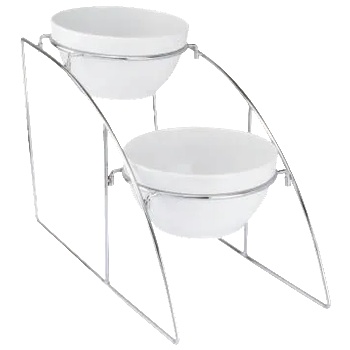 Image 1 of Horecano HORECANO-Иноксова поставка за купи на два етажа 25x53xh32, 5cm (901400SS) (0194277)