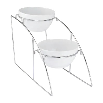 Horecano HORECANO-Иноксова поставка за купи на два етажа 25x53xh32, 5cm (901400SS) (0194277)