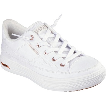 Skechers Дамски маратонки Skechers Arch Fit Arcade-Meet Ya There Canvas Trainers Womens - White