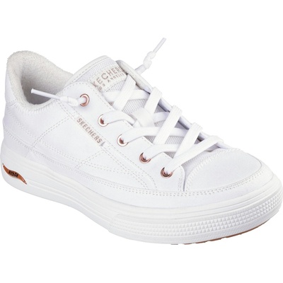 Skechers Дамски маратонки Skechers Arch Fit Arcade-Meet Ya There Canvas Trainers Womens - White