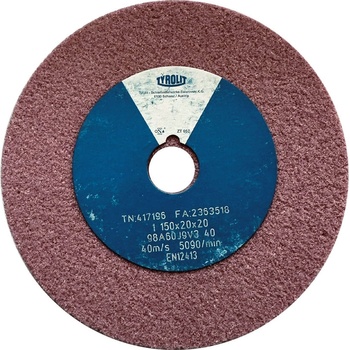 Tyrolit Brusný kotouč plochý 150 x 20 x 20 mm 98A60J9V40 T417196