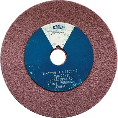 Tyrolit Brusný kotouč plochý 150 x 20 x 20 mm 98A60J9V40 T417196