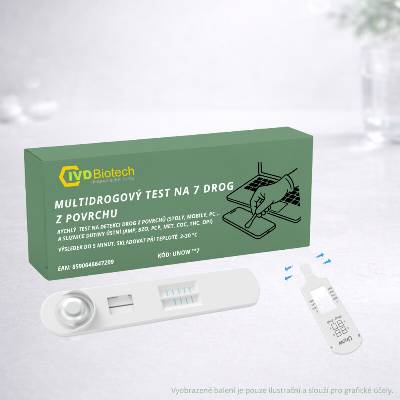 Biotech Multi drogový test na 7 drog z povrchu 1 ks