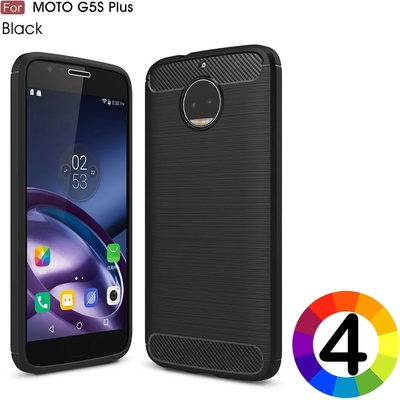 Motorola Moto G5S Plus Удароустойчив Carbon Fiber Калъф и Протектор