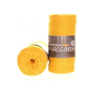 Maccaroni Šňůry Abigail 3mm - 32-408D světle hořčicová