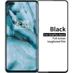  Удароустойчив стъклен протектор покриващ целия екран за OnePlus Nord - с черна рамка