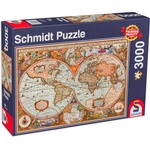 Schmidt Spiele Пъзел Schmidt от 3000 части - Древна карта на света (58328)