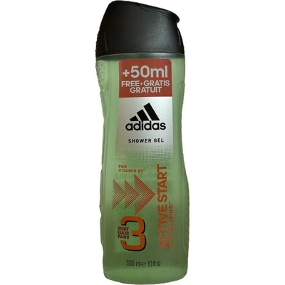 Adidas 3 Active Start Men sprchový gél 300 ml
