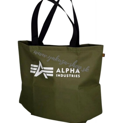 Alpha Industries Shopping bag nákupná taška dark olive, zelená